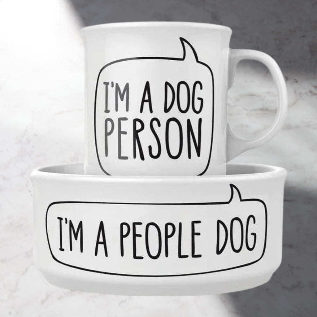 Mug+Dog Bowl - Dog Person