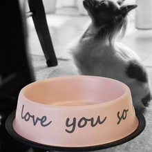 Load image into Gallery viewer, Dog Bowl -  Matte Pink
