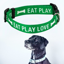Load image into Gallery viewer, Dog Collar - Eat Play Love
