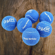 Load image into Gallery viewer, Happy Birthday Tennis Balls - Blue
